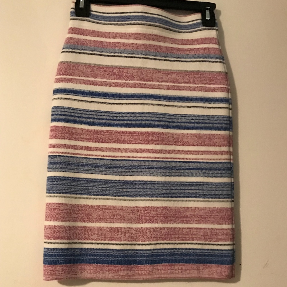 bcbg maxazaria stretchy colorful skirt, medium